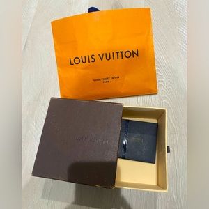 Louis Vuitton bag box and card